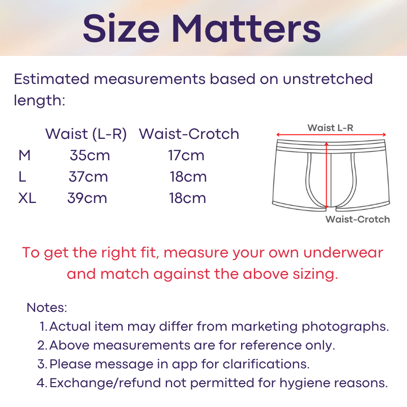 Men's Boxer : Printed Bear/Kisses/Skull Milky Silk Underwear (OB223)