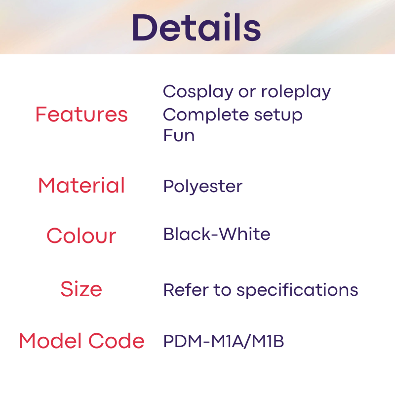 Roleplay : Maid Lace Uniform Complete Set (PDM-M1AB)