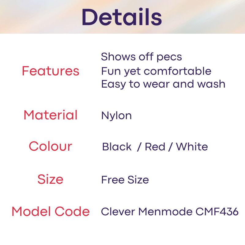 Men's Harness : H-Shaped (Clever Menmode CMF436)