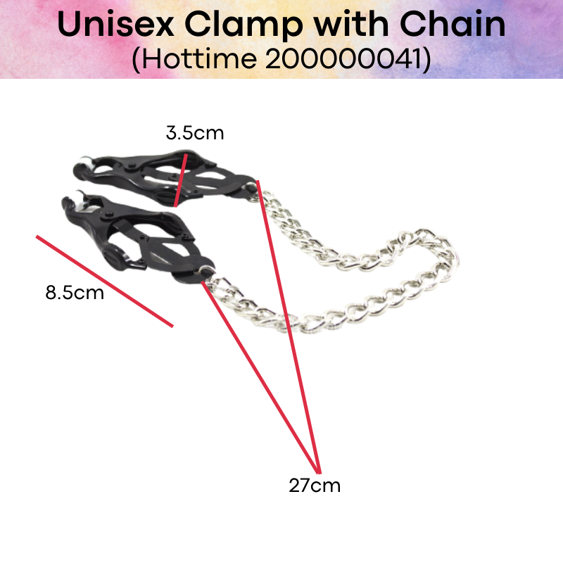 Adult Toy : Unisex Nip Clamp with Chain (Hottime 241)