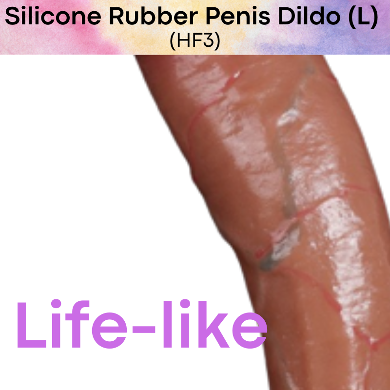 Adult Toy : Unisex Liquid Silicone Lifelike Penis Dildo Large (HF3)