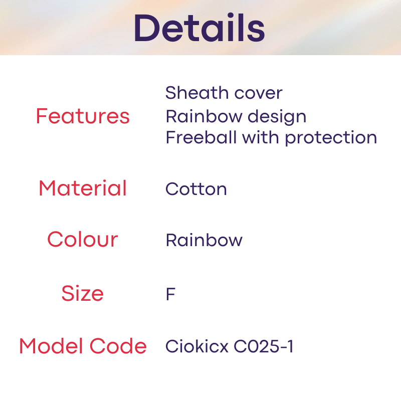 Men's Strap : Rainbow Cover Cotton Underwear (Ciokicx C025-1)