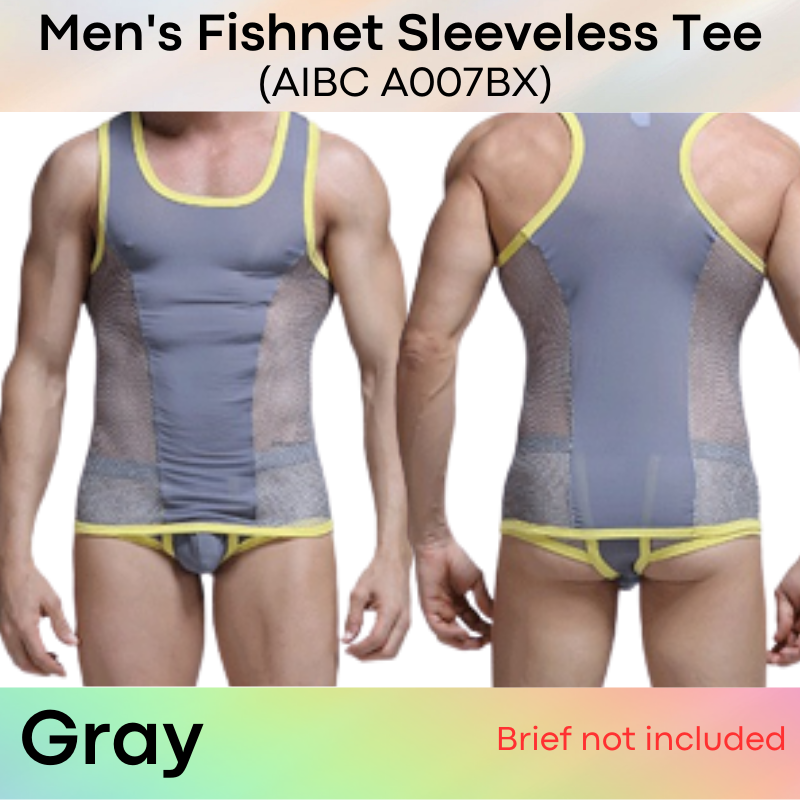 Men's Tee : Fishnet Side Sleeveless (AIBC A007BX)