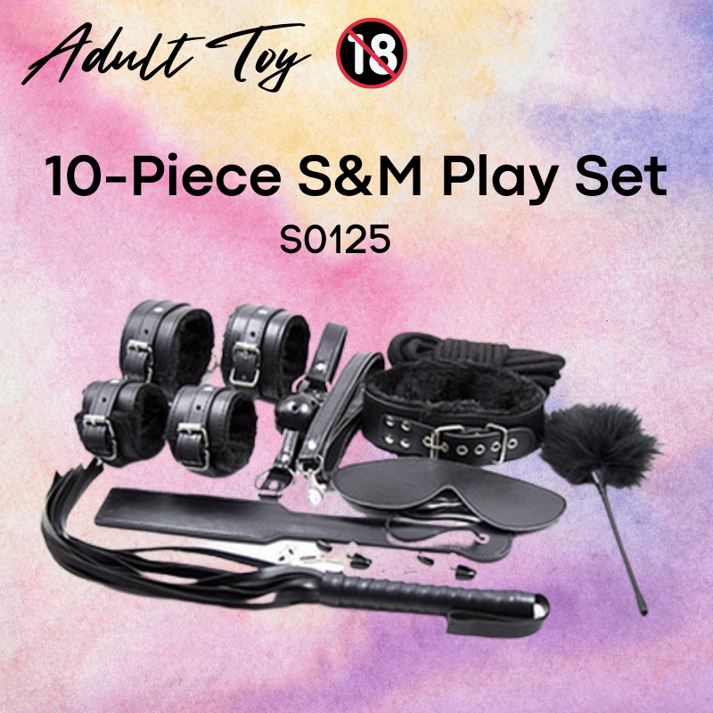 Adult Toy : 10-Piece S&M Roleplay Set (S0125)