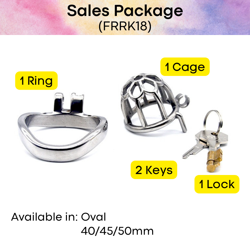 Adult Toy : Men's Chastity Cage (FRRK18)