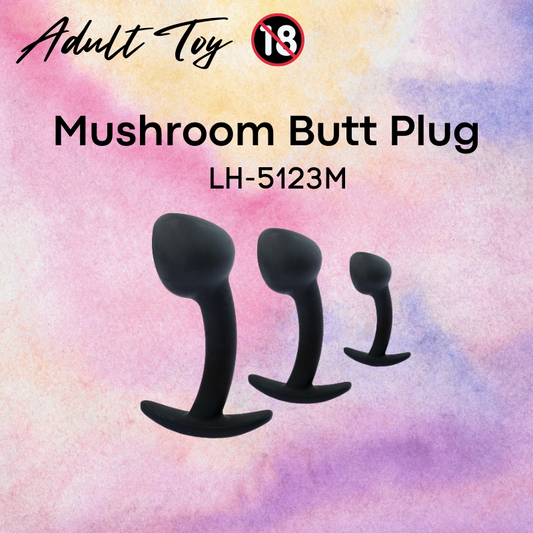 Adult Toy : Mushroom Butt Plug (LH5123M)