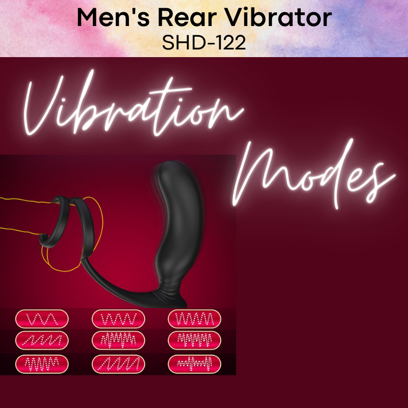 Adult Toy : Men's Vibrator with Remote (SHDS122-1)