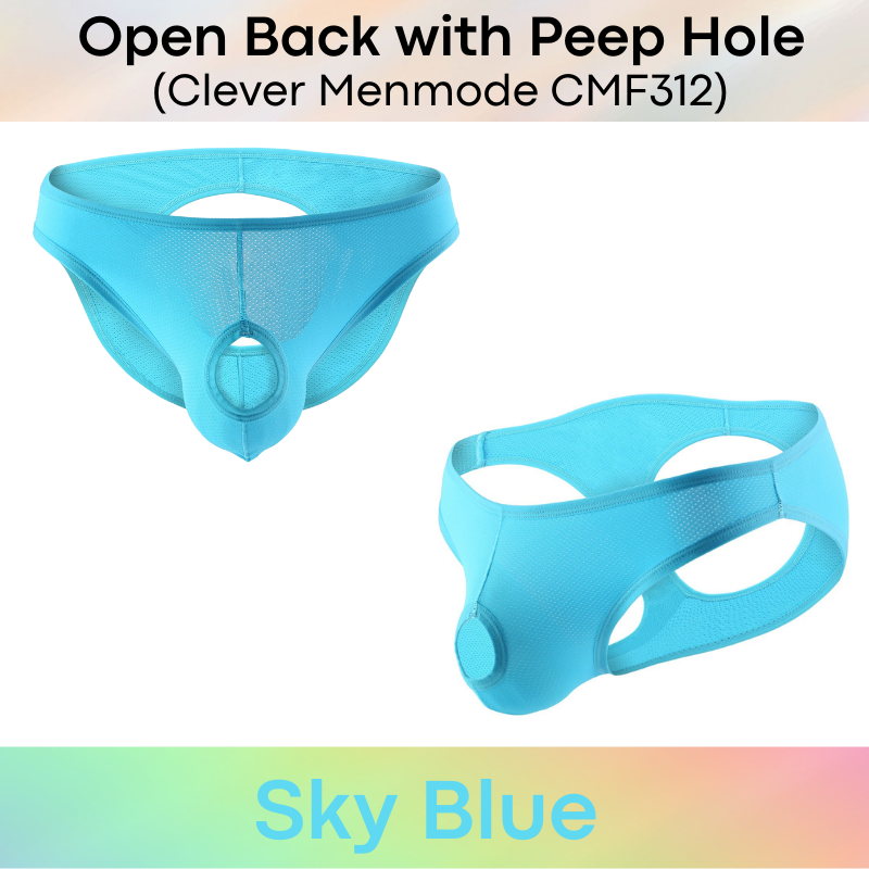 Men's Brief : Open Back with Peep Hole Underwear (Clever Menmode CMF312)