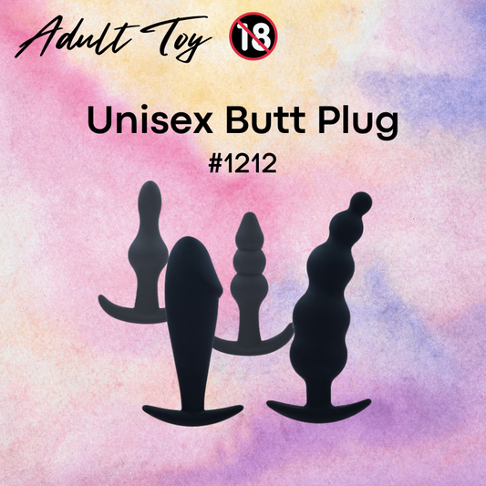 Adult Toy : Unisex Silica Gel Butt Plug (1212)