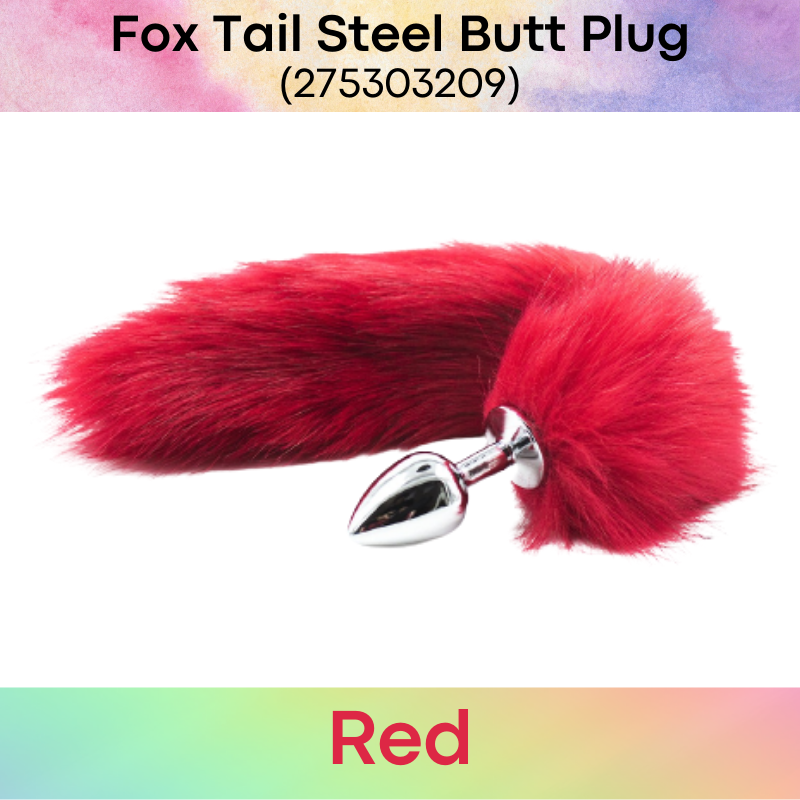 Adult Toy : Fox Tail with Stainless Steel Butt Plug (275303209)