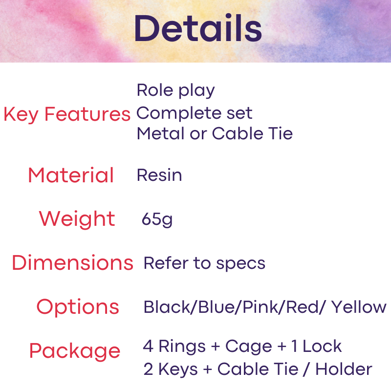 Adult Toy : Men's Chastity Cage (FRRK79)