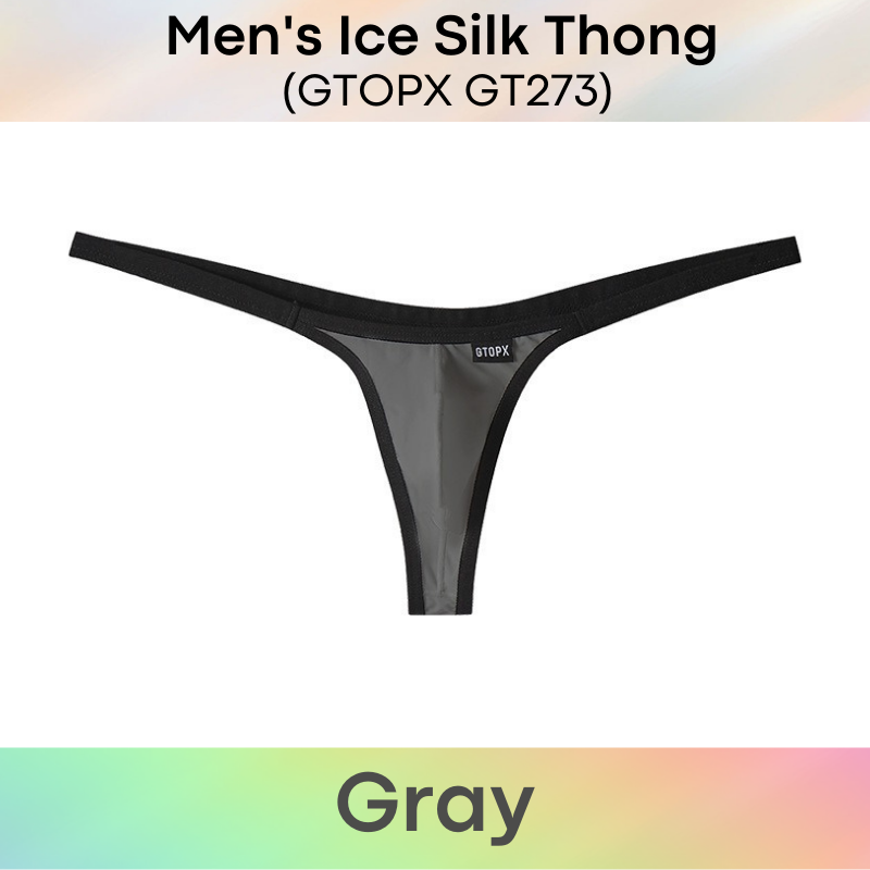 Men's Thong : Ice Silk Underwear (GTOPX GT273)
