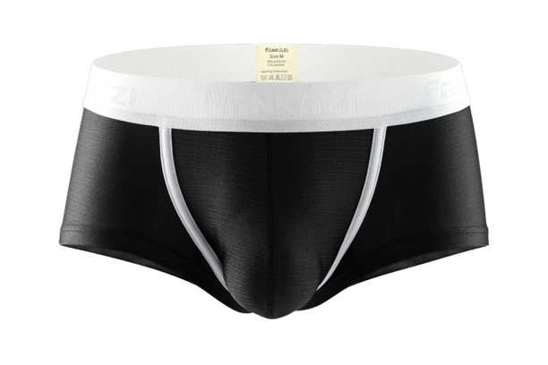 Men's Boxer : Low Waist Ice Silk Underwear (Fankazi F3001)