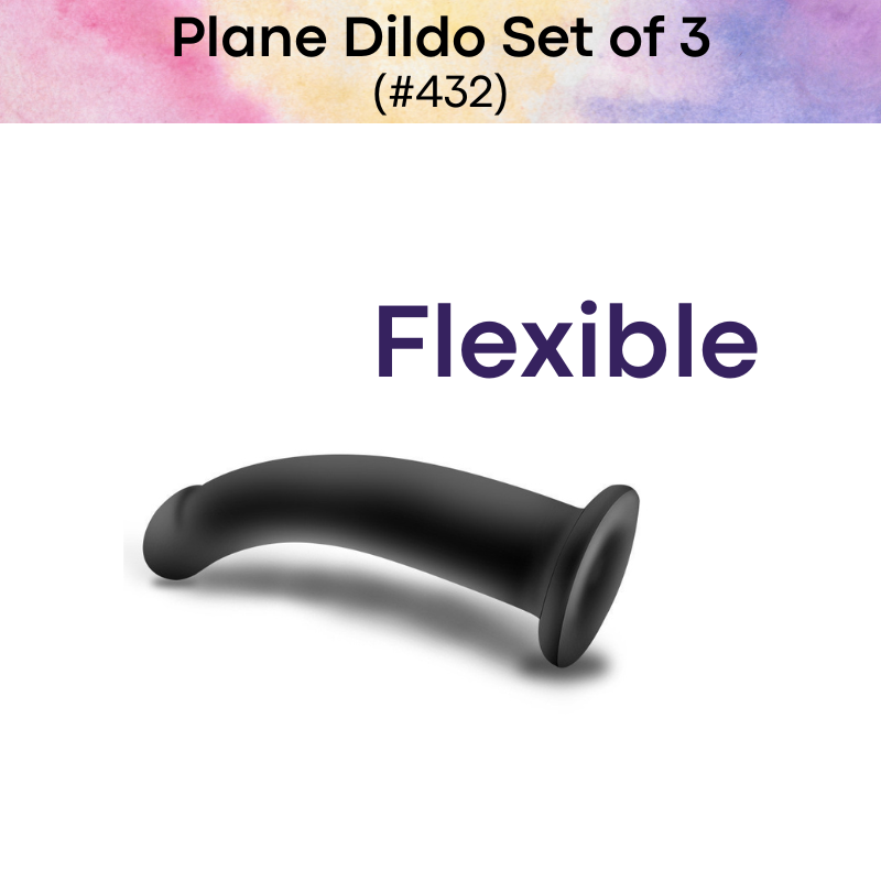 Adult Toy :  Unisex Plane Dildo Set of 3 (432)