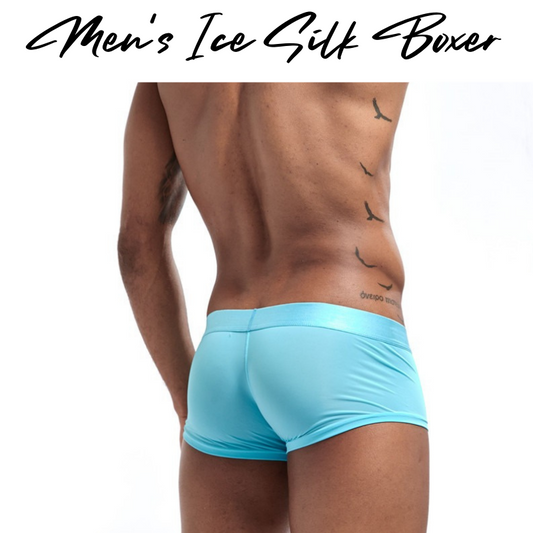 Men's Boxer : Ice Silk Low Rise Underwear (Jockmail JM492)