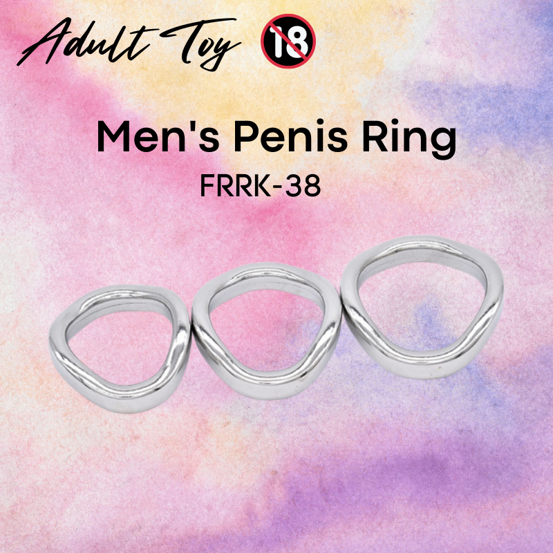 Adult Toy : Men's Stainless Steel Penis Ring (FRRK38)