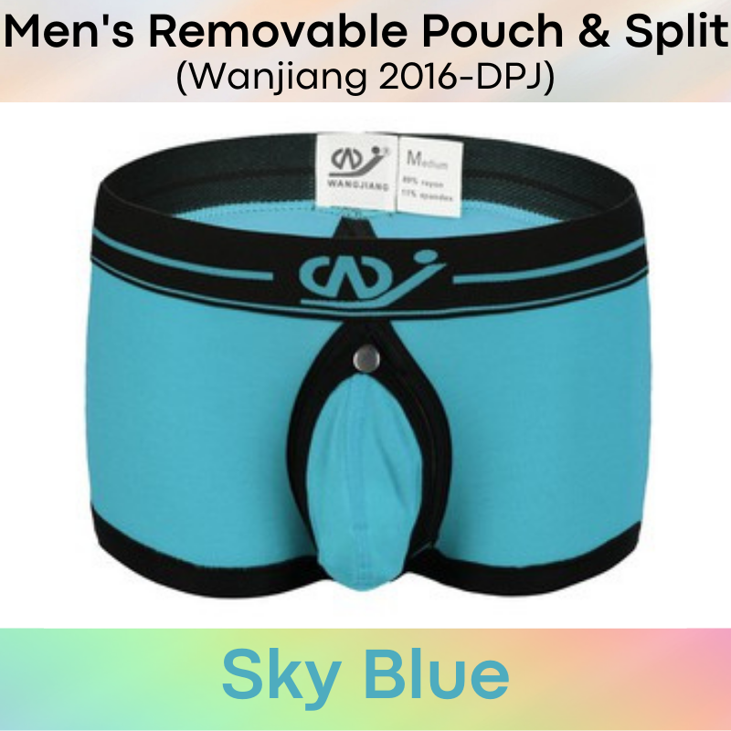 Men's Boxer : Removable Front/Back Opening Underwear (Wanjiang 2016-DPJ)