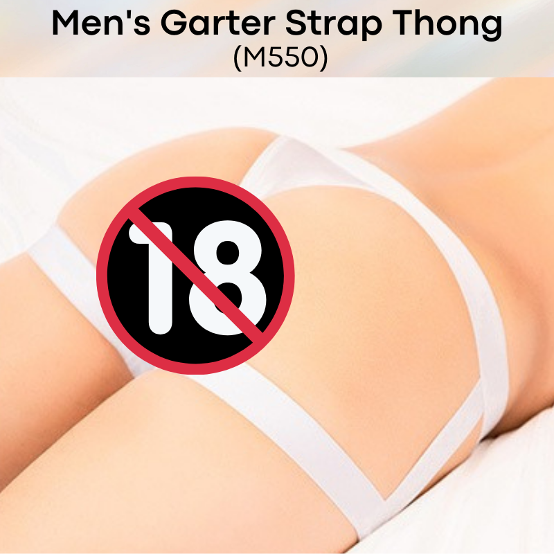 Men's Thong : Garter Strap Thong Underwear (Miboer M550)