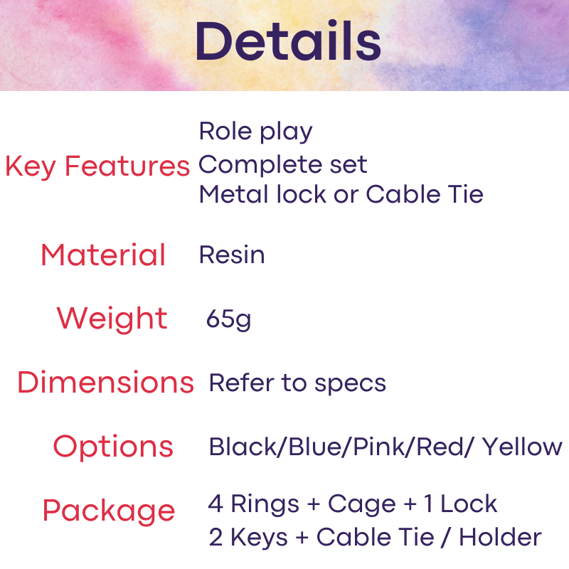 Adult Toy : Men's Chastity Cage (FRRK108)