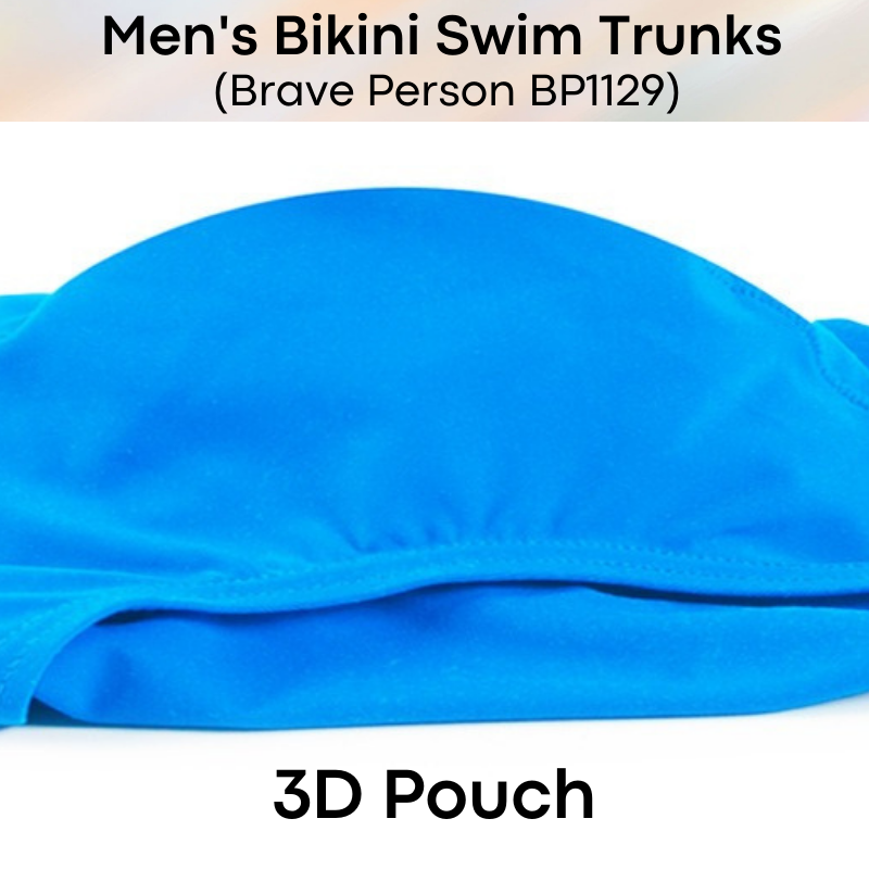 Men's Swimwear : Bikini Brief Swim Trunks (Brave Person BP1129)