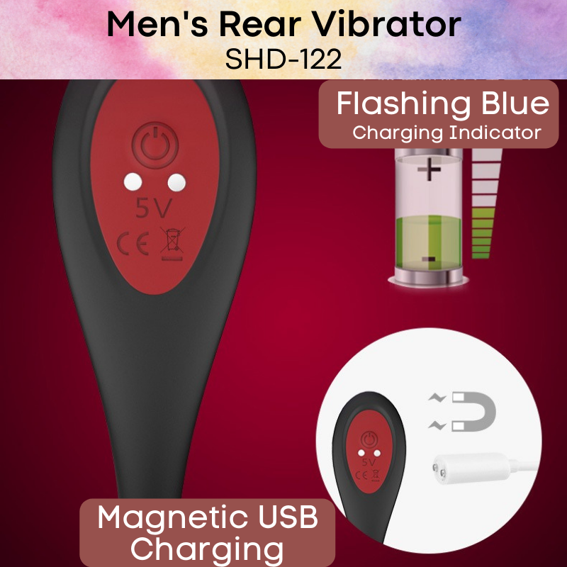 Adult Toy : Men's Vibrator with Remote (SHDS122-1)