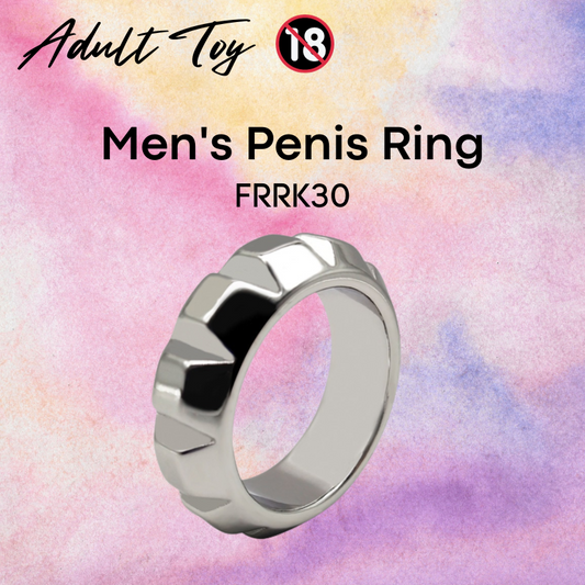 Adult Toy : Men's Stainless Steel Penis Ring (FRRK30)