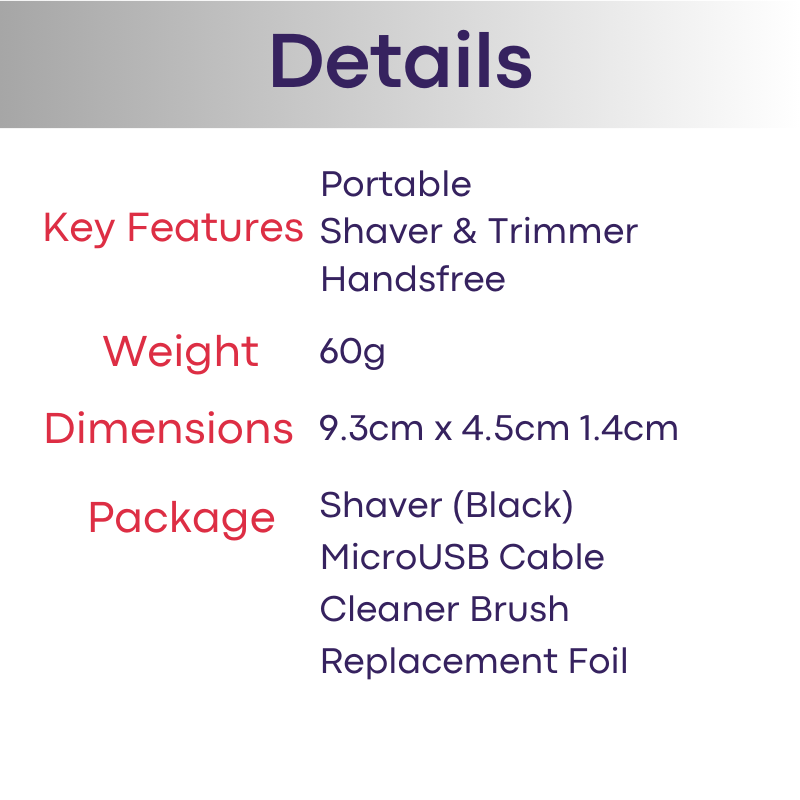 Lifestyle : Men's Portable Shaver (Shengfa SF-F7)