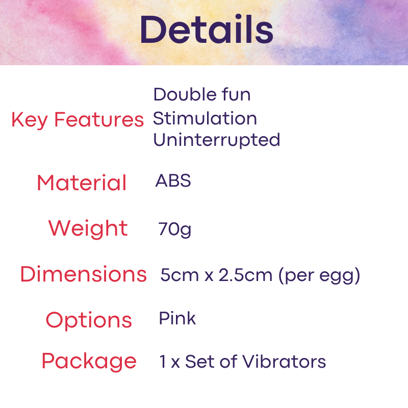 Adult Toy : Unisex Double Egg Vibrator (Lilo AL-639361844398)