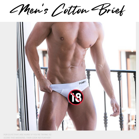 Men's Brief : Cotton Brief Underwear (Pump! PU002)