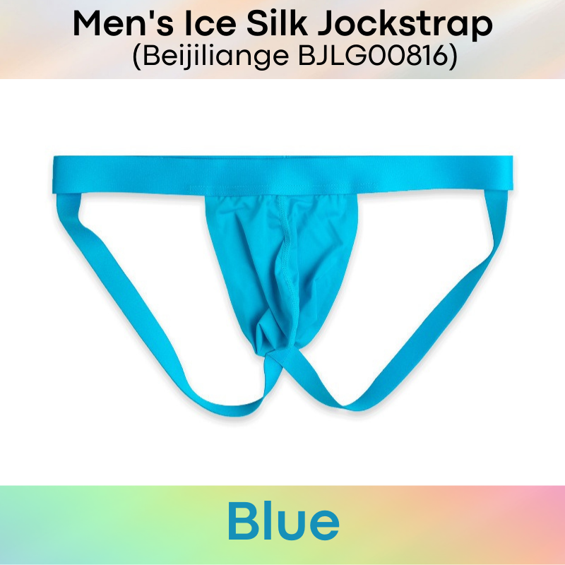 Men's Jockstrap : Ice Silk Big Pouch Underwear (Beijiliange BJLG00816)