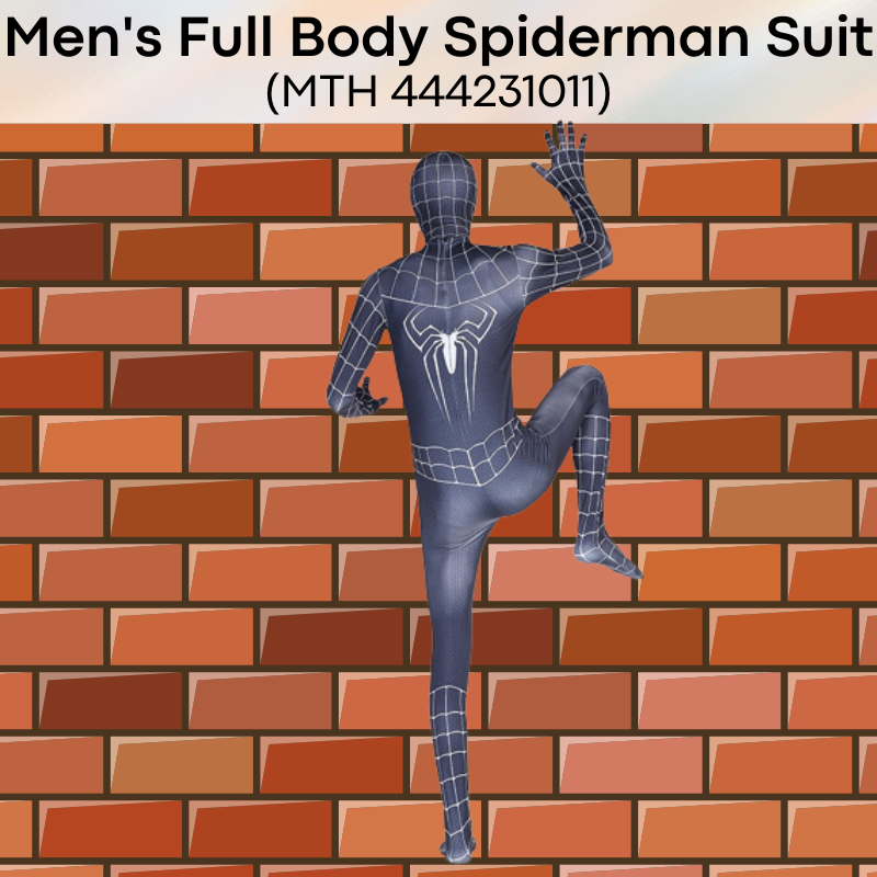 Roleplay : Men's Full Spiderman Body Suit (MTH 444231011)