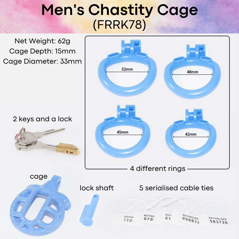 Adult Toy : Men's Chastity Cage (FRRK78)