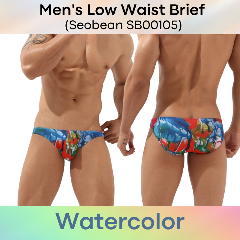 Men's Brief : Low Waist Polyester Brief Underwear (SB00105)