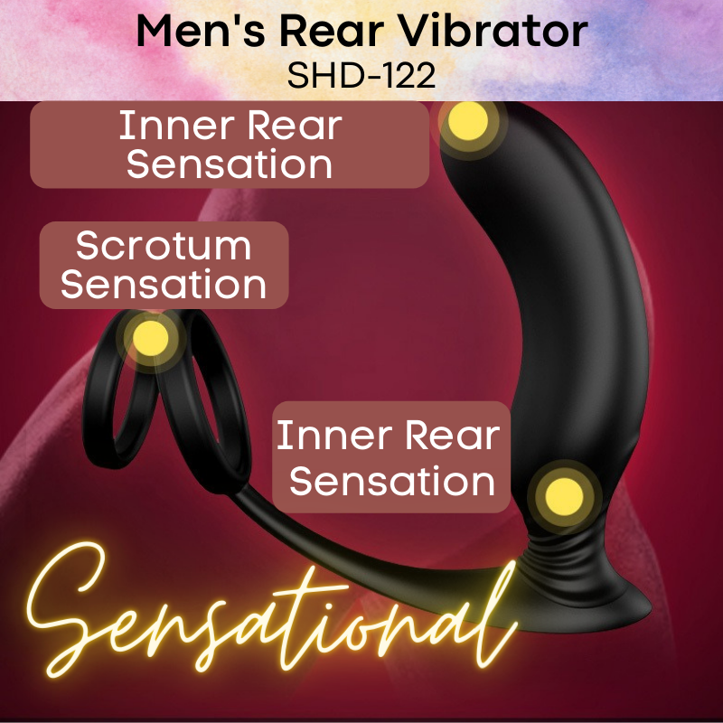 Adult Toy : Men's Vibrator with Remote (SHDS122-1)