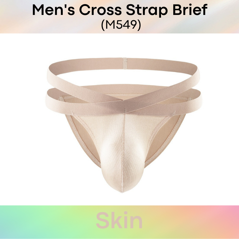Men's Brief : Cross Strap Brief Underwear (Miboer M549)