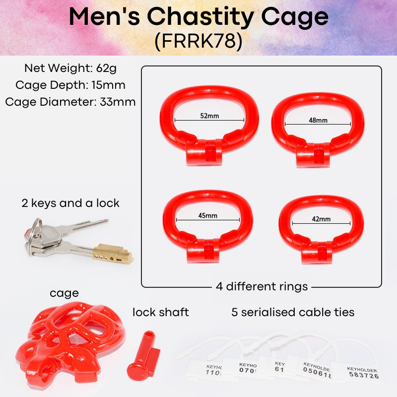 Adult Toy : Men's Chastity Cage (FRRK78)