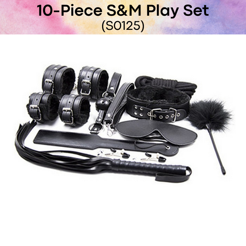Adult Toy : 10-Piece S&M Roleplay Set (S0125)