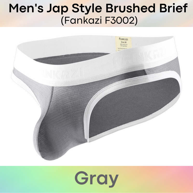 Men's Brief : Japanese Style Brushed Underwear (Fankazi F3002)