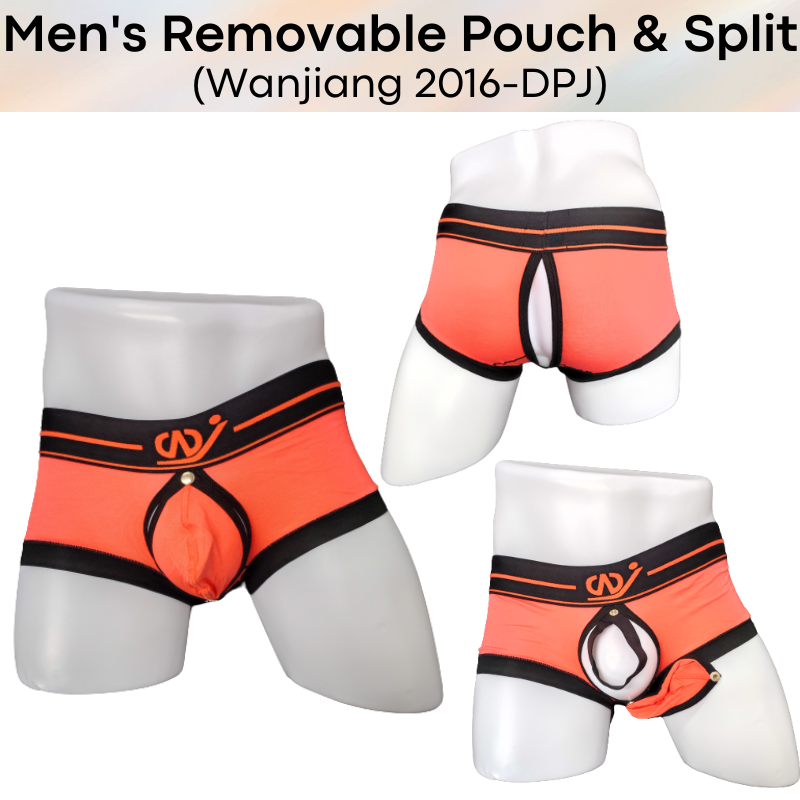 Men's Boxer : Removable Front/Back Opening Underwear (Wanjiang 2016-DPJ)