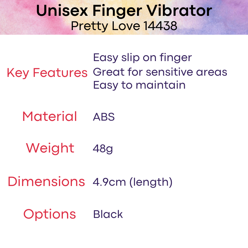 Unisex Finger Vibrator (Pretty Love 14438)