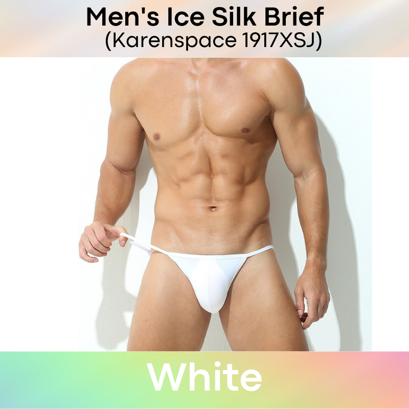 Men's Brief : Ice Silk Thin Waistband (Karenspace 1917XSJ)