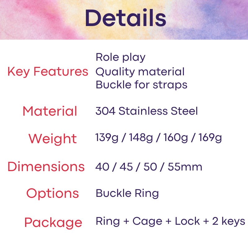 Adult Toy : Men's Chastity Cage (FRRK138)