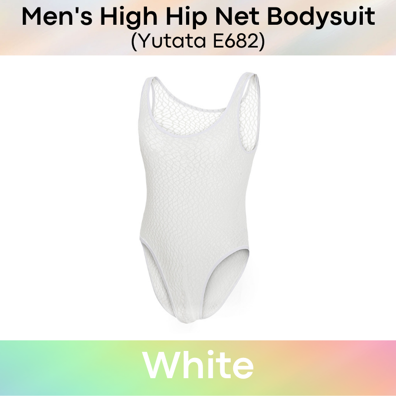 Men's Bodysuit : High Hip Net (Yutata E682)