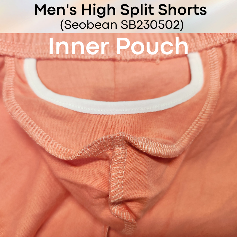 Men's Shorts : High Side Split with In-Sewn Pouch (Seobean SB230502)