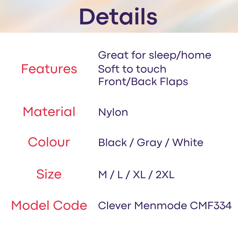 Men's Shorts : High Side Split with Inner GString (Clever Menmode CMF334)