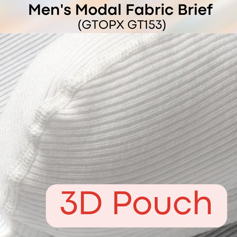 Men's Brief : Modal Fabric 3D Pouch Underwear (GTOPX GT153)