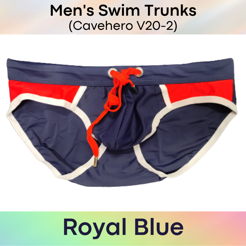 Men's Swimwear : Low Waist Boxer Swim Trunks (Cavehero V20-2)
