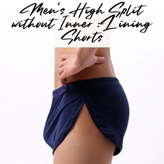 Men's Shorts : Skin Tight High Split without Inner Lining Shorts (Clever Menmode CMF029)