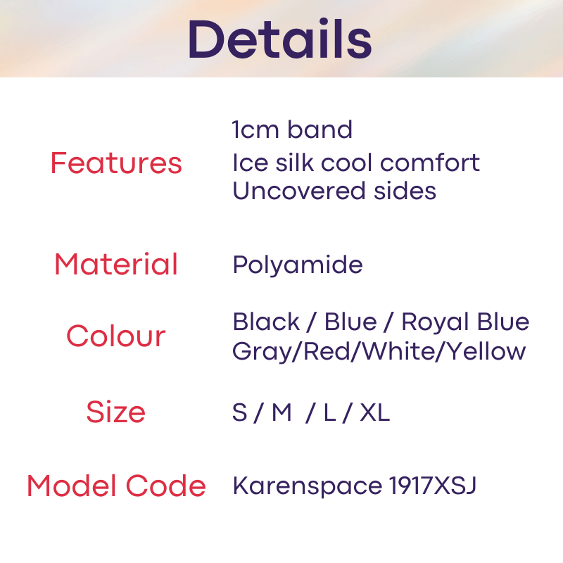Men's Brief : Ice Silk Thin Waistband (Karenspace 1917XSJ)