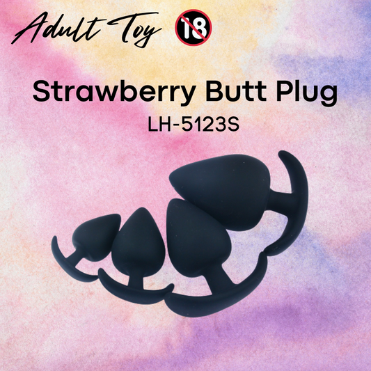 Adult Toy : Strawberry Butt Plug (LH5123S)